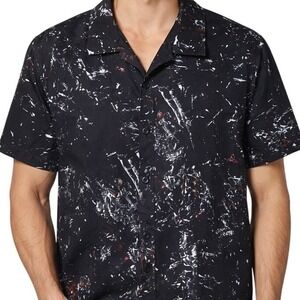 AMIRI x Wes Lang Paint Splatter Button Up Shirt Mens L/XL Luxury Designer AW22